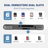 SD Card Reader, 3.0 Micro SD Card Reader & USB C Card Reader OTG SD Adapter Memory Card Reader for SD/Micro SD/SDHC/SDXC/MMC, Compatible with MacBook Pro/Air, Chromebook, iPhone 16/15 Plus Pro Max etc