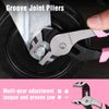 WORKPRO 4PC Plier Sets Slip Joint Long Nose Diagonal Cutting Groove Joint Pliers