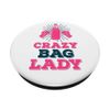 Crazy Bag Lady Kickboxer Punching Bag Funny Kickboxing White
