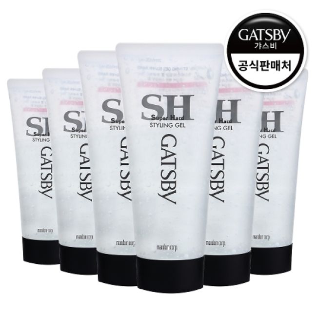 GATSBY Styling Gel Super Hard 200g 6pcs