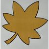 YELLOW LEAF FANCY INTERIOR VINYL Sticker(2pc)Washable•Usable•Re-Movable•Autumn