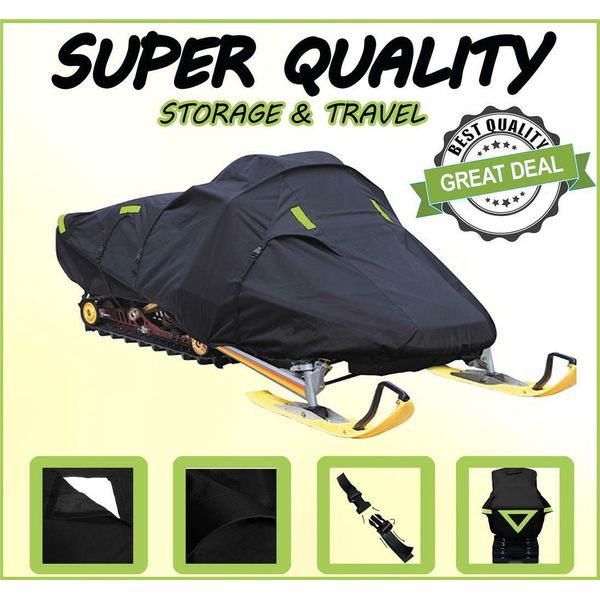 Black Snowmobile Cover fits Models: Ski Doo Touring LE 1995