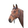 Shires Rope Control Headcollar Black/White