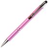 Pink JJ Ballpoint Pen with Stylus - Black Ink Refill, Medium Tip Point