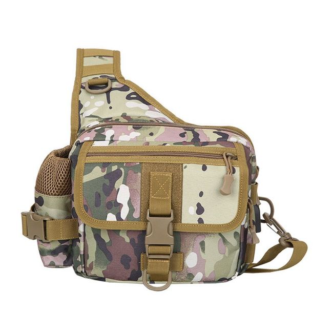 Tactical Shoulder Bag Men Outdoor Chest Bag Sling Multicam