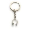 FizzyButton Gifts Headphones Charm Keyring Key Ring with Silver Tone Keychain