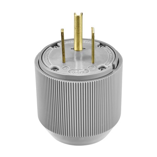 Eaton 5710N 50 Amp 250V 6-50 Industrial Power Plug & Connector, Gray