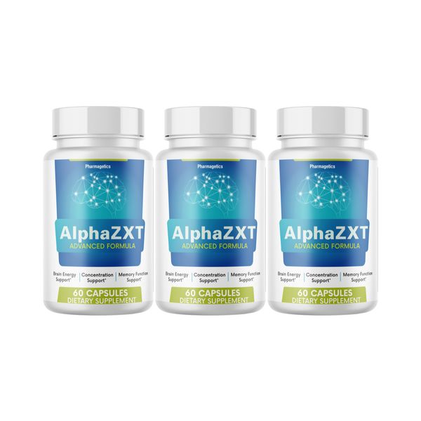 Alpha ZXT Brain Energy & Memory Function Support Formula - 3 Bottles