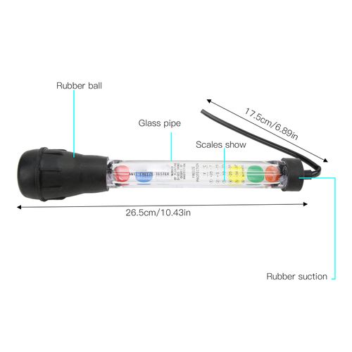 Anti Freeze Coolant Tester Dial Type Rubber+ABS Antifreeze Coolant Tester Car Battery Liquid Densitometer Auto Repair Tool