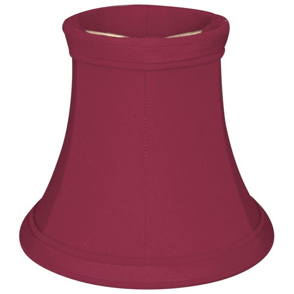 Royal Designs, Inc. True Bell Clip-On Chandelier Lamp Shade, 2.5 x 5 x 4.25, Burgundy