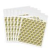 3dRose, Cream White Calla Lily Repeat Pattern, 6 Greeting Cards with envelopes