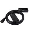 RV 7 Way Plug Inline Pre-Wired Trailer Cord Junction Box w/12 Foot Cable