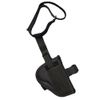 Barsony Black Nylon Ankle Holster for Taurus 85 405 415 Right