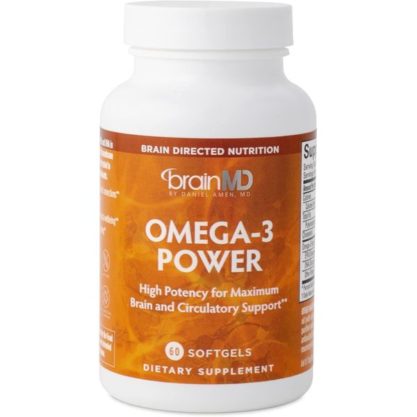 Dr Amen Omega 3 Power 60 Caps, Help Brain, Joint and Immune Support Supplements