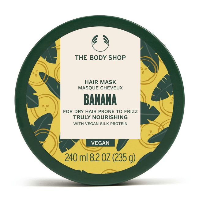 The Body Shop Banana Truly Nourishing Hair Mask Frizz Ease Dry Hair 240ml