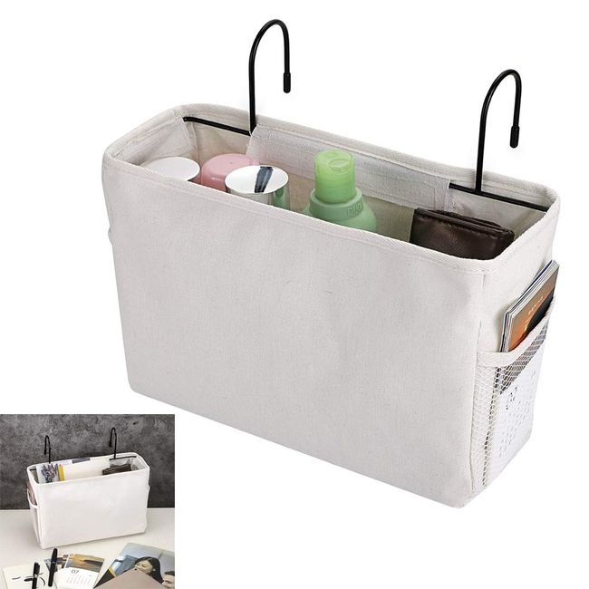 Sumnacon Bedside Storage Pocket, Small Items, Storage Basket, Storage Case, Hanging, Storage, Rack, Basket, Bedside for College Dorms or Rooms, Smartphones, Magazines, Books, Tablets, Tissues, Small