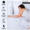 Plain Small Double Fitted Sheet,Solid Cream Anti Allergy Bedding Bed Sheets, Washable Polycotton 4ft Fitted Sheets