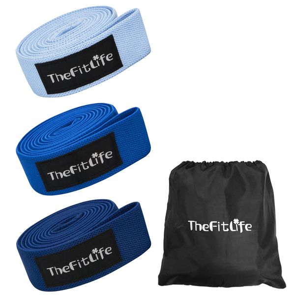 TheFitLife Workout Tube, Muscle Training Tube, Rubber Tube, Resistance Band, Stretch Band, Fitness Band (Blue Set)