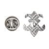 Vcufflinks Fleur De Lis Silver Brooch Lapel Pin