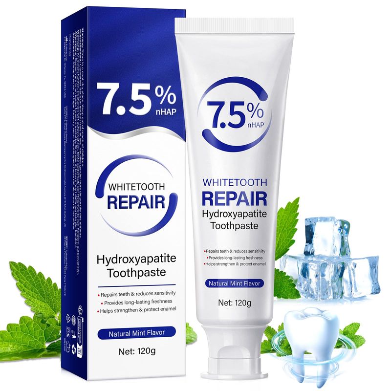 Hydroxyapatite Toothpaste, 7.5 Hydroxyapatite Toothpastes for Enamel ...