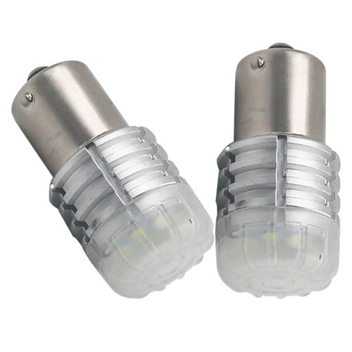 Eluseastar BA15S 1156 S25 LED Bulbs with Chime Bell White 6000K Built in Resistor 5000LM Extremely Bright for Car Backup Light Only