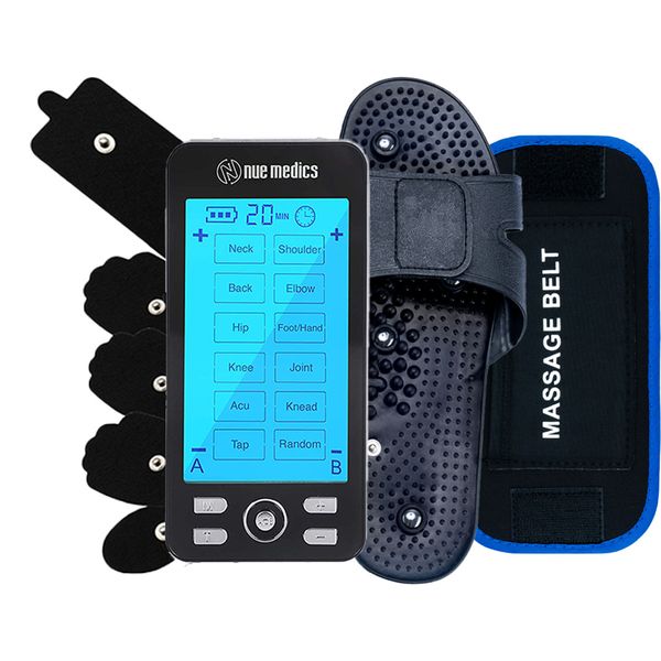 Tens Unit Muscle Stimulator Machine Pain Reliever Electrotherapy Massager Device