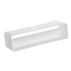 220x55mm Duct Connector with Non-Return Damper Flap - Straight Joint - Rectangular Flat PVC Ducting