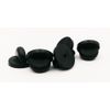Black PVC Rubber Pin Backs Pack of 50