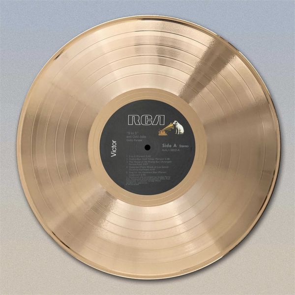 Dolly Parton "9 to 5"  Gold LP Record wall art