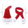LOOGI Mini Santa Hats Santa Scarf 10pcs, Small Santa Hats Christmas Scarf for Wine Bottles Crafts Ornaments Decor