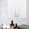 Mirror Holder Clips,Clear Plastic Mirror Clips for Wall Mounting Mirror Mounting