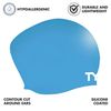TYR Unisex's Long Hair Silicone Swim Cap, Blue, M