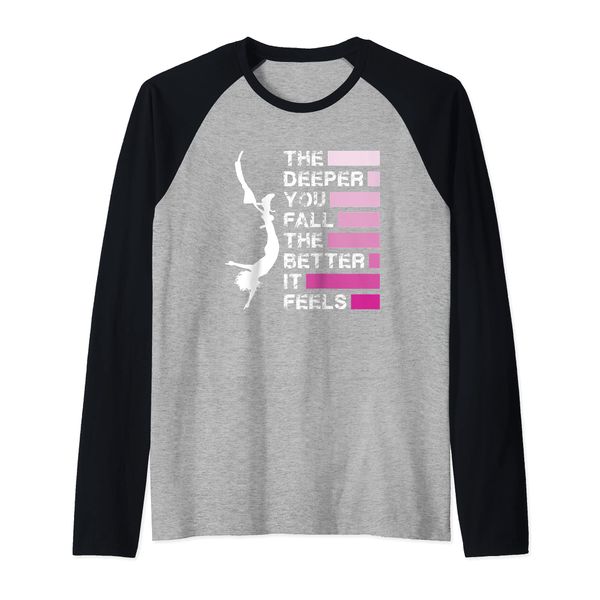 Bungee Jumping The Deeper You Fall Extremsport Bungee Jumper Raglan