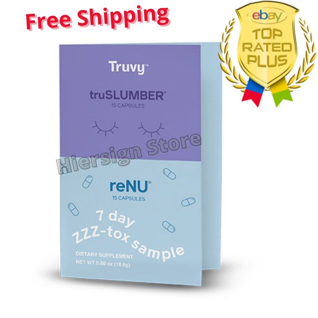 *NEW* Truvision Health Truvy TruSlumber &  Renu Detox 7 Day Sample Pack - Sealed