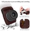 Rieibi EOS R50 Case, Soft Silicone Protective Case for Canon EOS R50 EOSR50 Camera, Lightweight EOS R50 Camera Case - Dark Brown