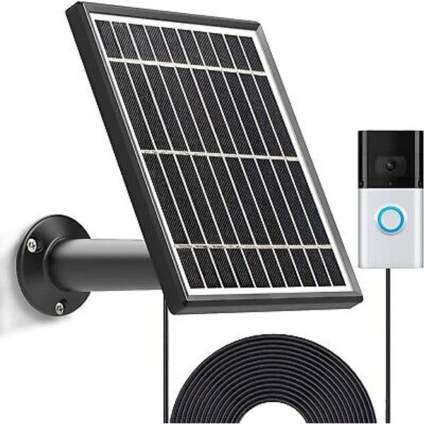 Uncle Squirrel Solar Panel For Video Doorbell 2/3/3 Plus/4 Waterproof Charge...