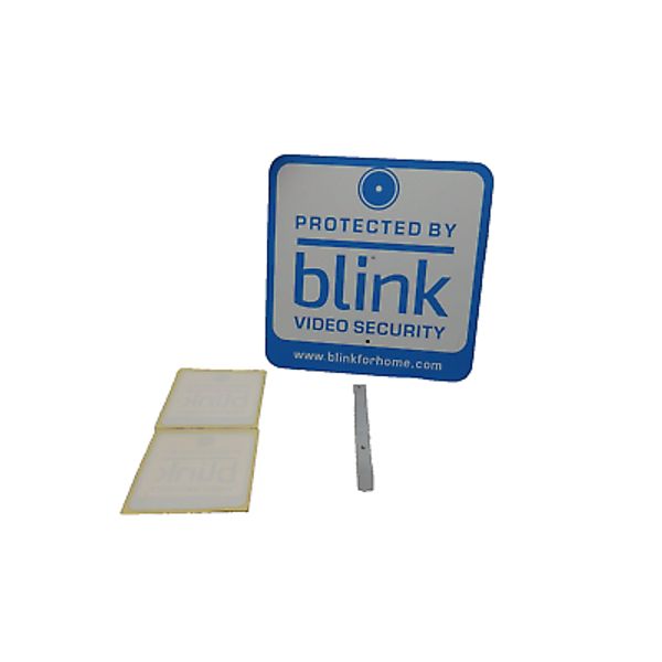 Blink Yard Video Security Sign with Two Window Decals