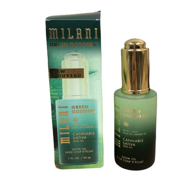 Milani Green Goddess Glow Oil w/ Sativa seed oil (1oz/30mL) NEW IN BOX