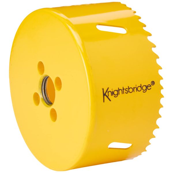 Knightsbridge HS85MM 85mm Bi-metal Holesaw, yellow