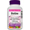Webber Naturals Biotin 5000 mcg, 60 Vegetarian Capsules