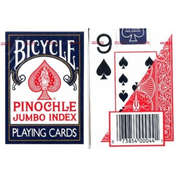 MAGNIFYING AIDS Print Pinochle Playing Cards, Large, 2 Decks