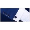 Charles William Smart Sparkle Glitter Blue Silver Cufflinks Round With A Silver Shine
