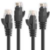 Ercielook Ethernet Cable 3 ft 2 Pack - Cat 6 High Speed Network Cable with Rj45 Connectors, Short Patch Cable for Patch Panel, Switch