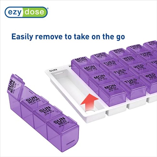  Ezy Dose Weekly (7-Day) Pill Organizer, Vitamin and