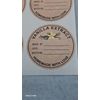 Vanilla Extract Sticker Labels - 2-in. / 6  Per Sheet / 22 Sheet  / 132 Total 