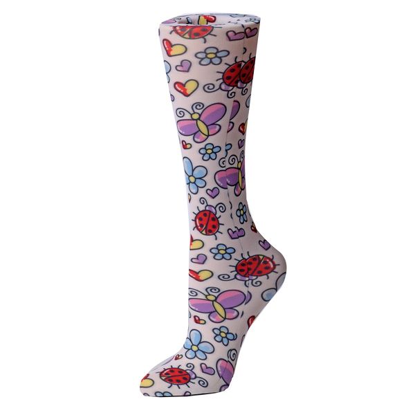 Cutieful Therapeutic Sheer 8-15 mmHg Compression Hosiery - Bugs
