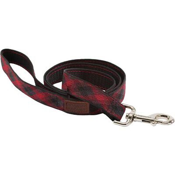 The Pet Leash – 6 Foot Length Plaid Pet Accessory with Nylon Webbing