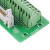 IDC40P Breakout Board 40Pin Male Header Breakout Board Terminal Board Block DIN Rail Mount Interface Module Connector PLC Interface with Bracket