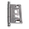 Hafele Non-Mortise Solid Brass Butt Hinge Polished Chrome Ball Tip 351.95.282