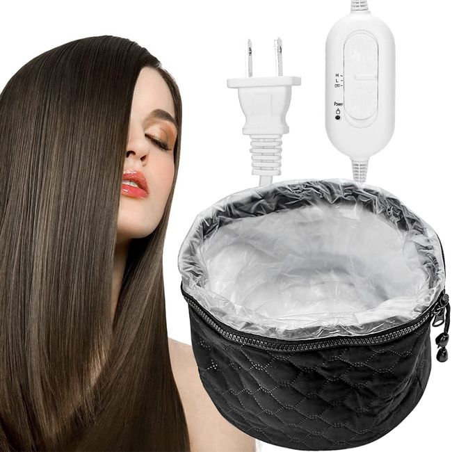 Hair Care Hat, Heating Cap, Electric Heating Hair Care Hat, 3 Gear Intelligent Temperature Control, Moisturizing, Hair Dyeing and Overheating Protection, Hot Oil Treatment Hat